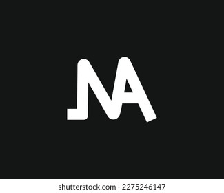 creative letter NA logo design vector template