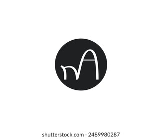 creative letter NA logo design template