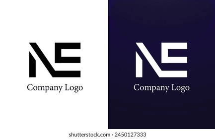 Creative Letter NE AE Logo Design Vorlage, Initials Logo, minimalistisches Logo, flaches Logo Design.