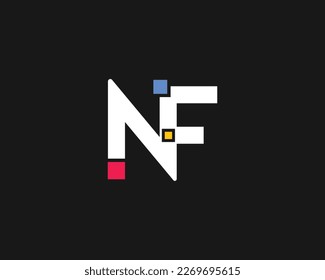 creative letter NF logo design vector template