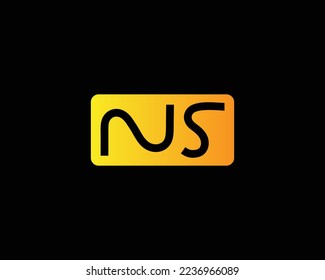 creative letter NS logo design vector template