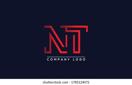 Creative letter NT or TN Logo Design Vector Template. Initial Letter NT Logo Design	
