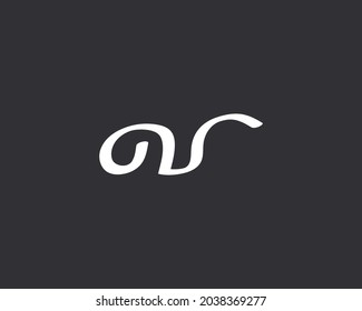 letra creativa Plantilla vectorial de diseño de logotipo de NU