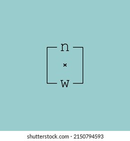 creative letter NW logo design concept for sale in high quality professional design.