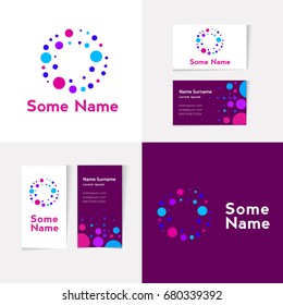 Creative Letter "O" design on The Business Card Template.Vector Graphic. Vector graphic design elements for your company logo.