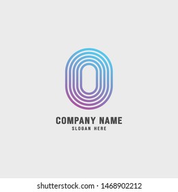 Creative Letter O Logo design vector template. Friendly funny ABC Typeface. Colorful Alphabet collection. Type Characters Logotype symbols