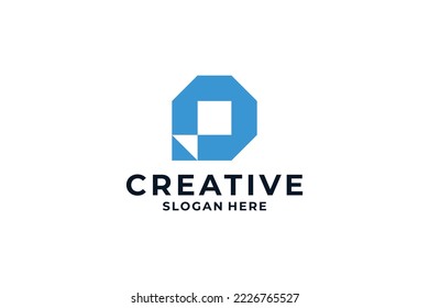 Creative letter O logo design template.