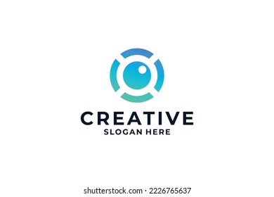 Creative letter O logo design inspiration.