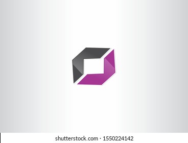 Creative Letter O logo icon design template elements with square concept