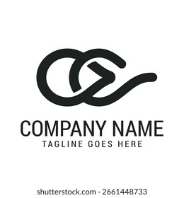 Plantillas de diseño de logotipos de Vector minimalista moderno OC o CO para startups