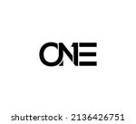 Creative Letter ONE And 1 Logo Icon Unique Design Vector Template Illustration.