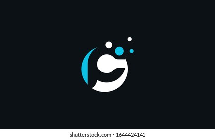 Creative letter P with dots