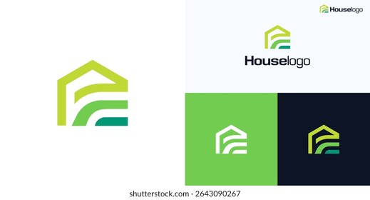 Creative letter P or E home logo icon design vector, Initial PE, PF, EP house symbol for real estate, architecture, property, building construction, residential, interior furniture, brand identity