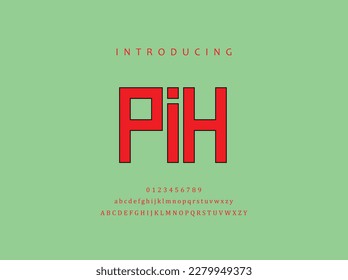 Carta creativa p i h Plantilla vectorial de diseño de logotipo. Letra p i h elementos de plantilla de diseño de iconos de logotipo