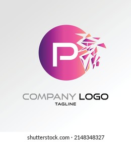 Creative Letter P logo design Vector Logo Illustration Graphic Design Element