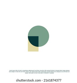 vector de diseño del logotipo de letra P creativa