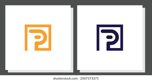 Diseño creativo del logotipo de la letra P con concepto moderno Vector premium