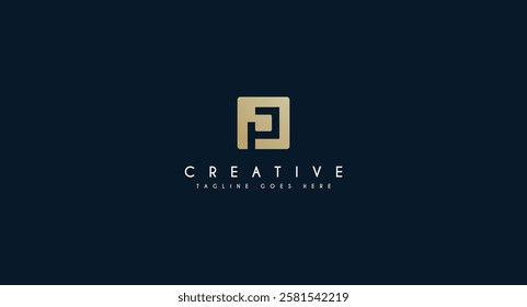 Creative letter P logo design vector inspiration.