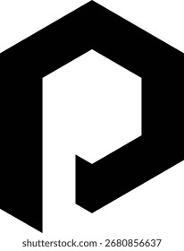 Design criativo do logotipo da letra P