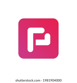 Creative letter P logo icon design template - Vector