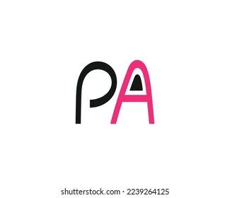 creative letter PA logo design vector template
