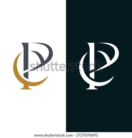 Creative Letter PE Logo Monogram PE Icon Stock Vector And Vector Art.