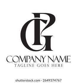 Creative letter PG or GP vector logo design concept for a business and a company identity