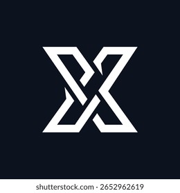 Creative Letter PX XP moderne Linie Kunst elegantes Gaming Logo Konzept Design