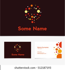 Creative Letter Q design vector template on The Business Card Template.ABC Typeface. Type Characters