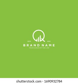 creative Letter Q Financial Chart Logo Design vector template