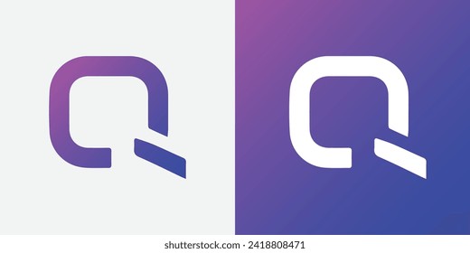 Design-Vektorvorlage für den Creative Letter Q-Logo. Farbiges ALphabet Q Logo. Buchstabe Q-Schrift