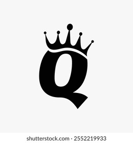 Creative Letter Q Logo for Queen 