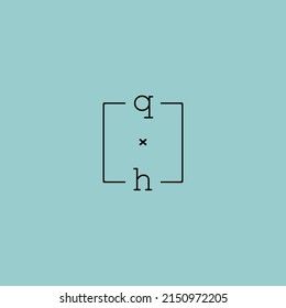 creative letter QH logo design concept for sale in high quality professional design.