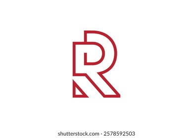 Creative letter R construction logo design 