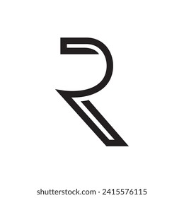 Creative Letter R Logo. Abstract Business Logo Design Template