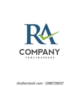 creative letter R and A logo concept