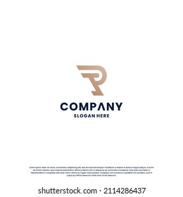 carta creativa Monograma de diseño del logotipo R para su empresa