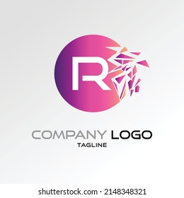 Creative Letter R logo design Vector Logo Illustration Graphic Design Element