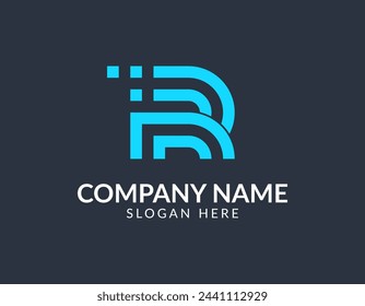 Creative letter R logo design