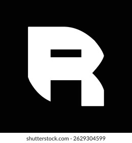 Creative letter R logo design vector template