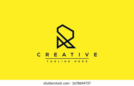 Creative letter R logo icon design template. Minimalist R RR initials based vector monogram.