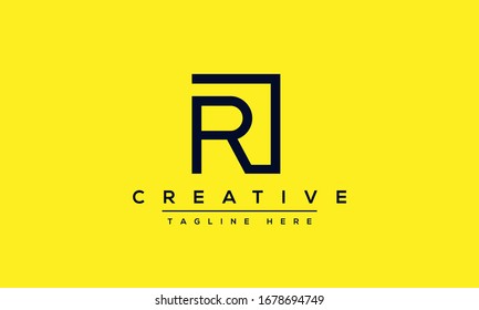 Creative letter R logo icon design template. Minimalist R RR initials based vector monogram.