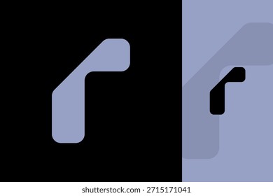 Creative Letter R Logo - Simple Modern Minimalist Initial R Symbol für Branding, Logo-Vorlage und visuelles Identitätsdesign