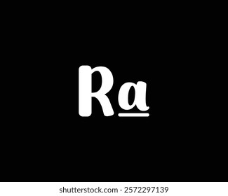 creative letter RA logo design template