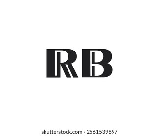 creative letter RB logo design template