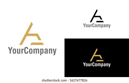 Creative letter A and real estate logo design template. Creative vector emblem, for icon or design concept.