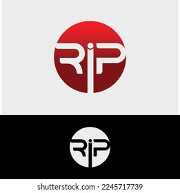 Creative letter RIP logo design. RIP creative initials monogram vector collection. RIP letter design.
Letter RIP Line Modern Abstract Brand, Business Logo.