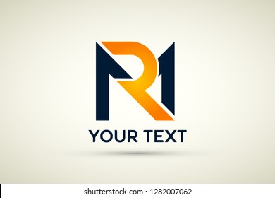 Creative Letter Rm m r monogram Logo Design, Modern, Bold And Professional.