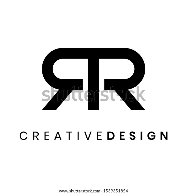 Creative Letter Rr Logo Design Vector Stock Vector Royalty Free