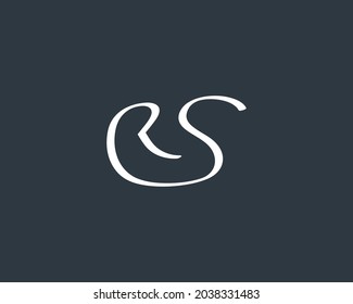 creative letter RS logo design vector template